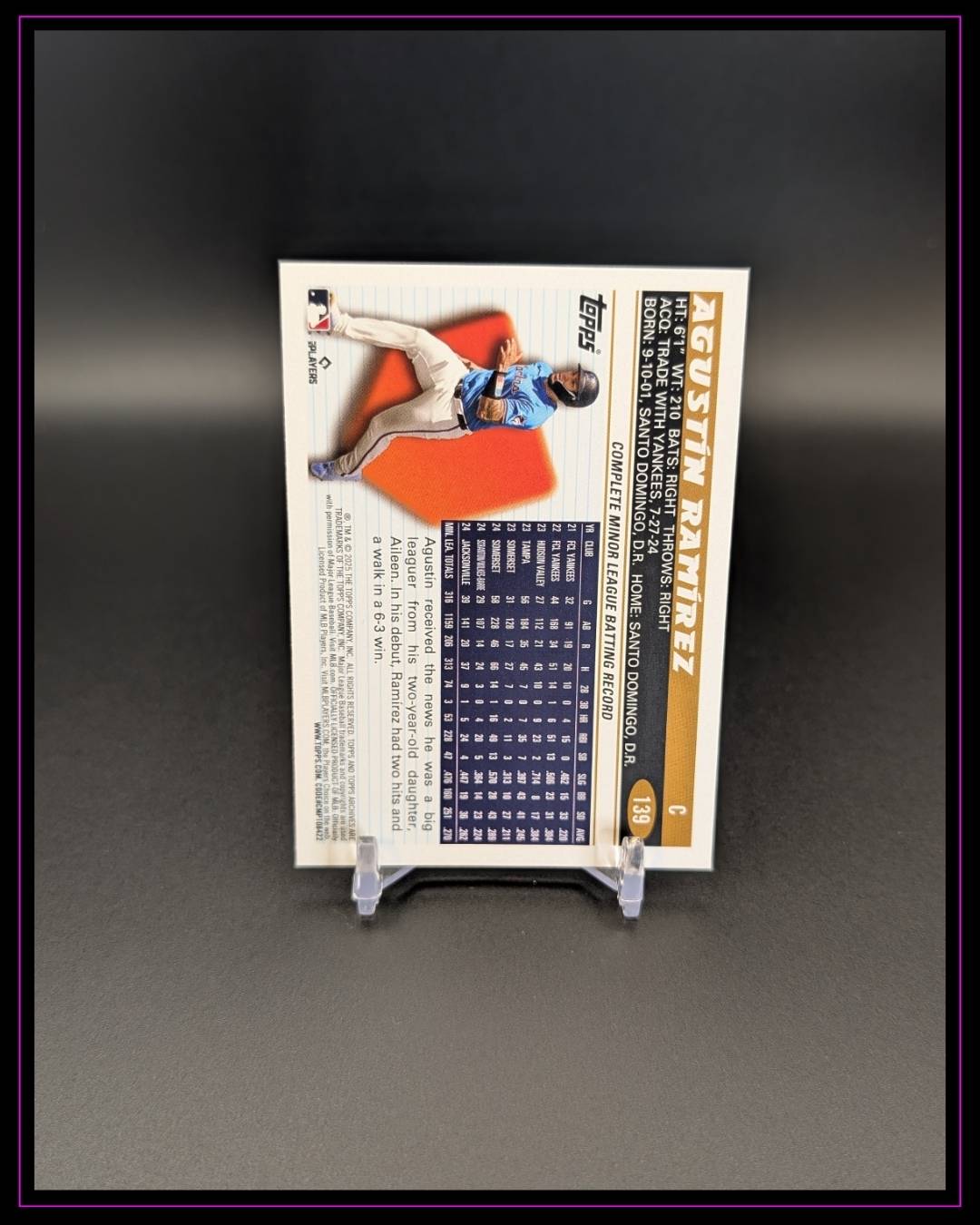 2025 Topps Archives #139 Agustín Ramírez RC