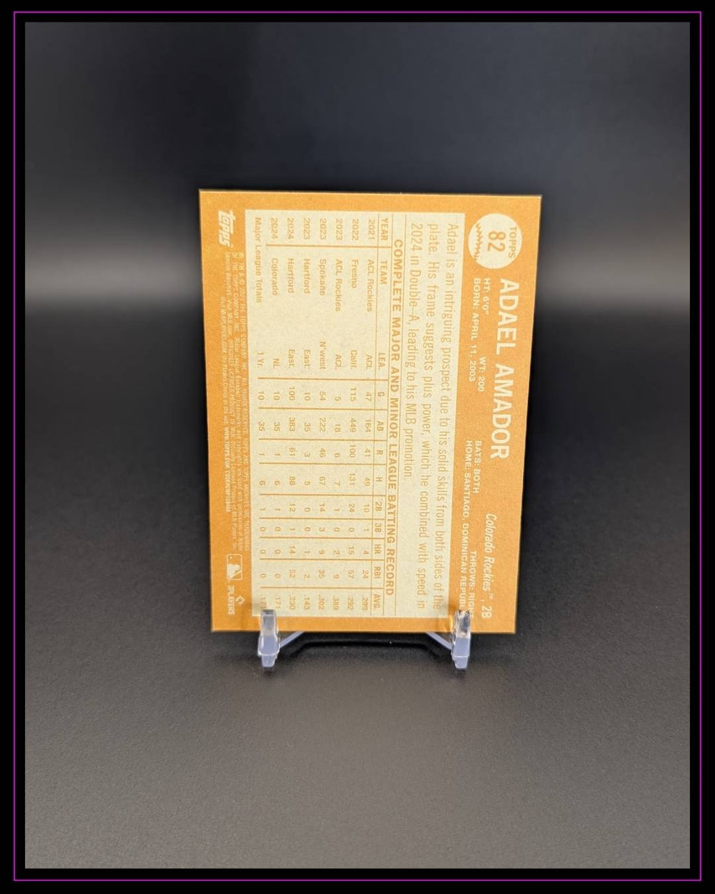 2025 Topps Archives #82 Adael Amador RC