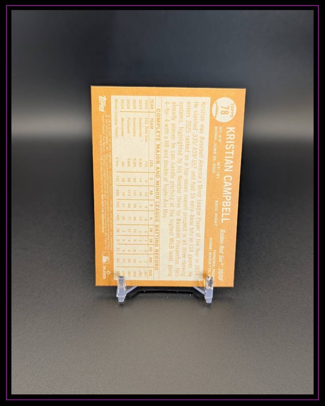 2025 Topps Archives #78 Kristian Campbell