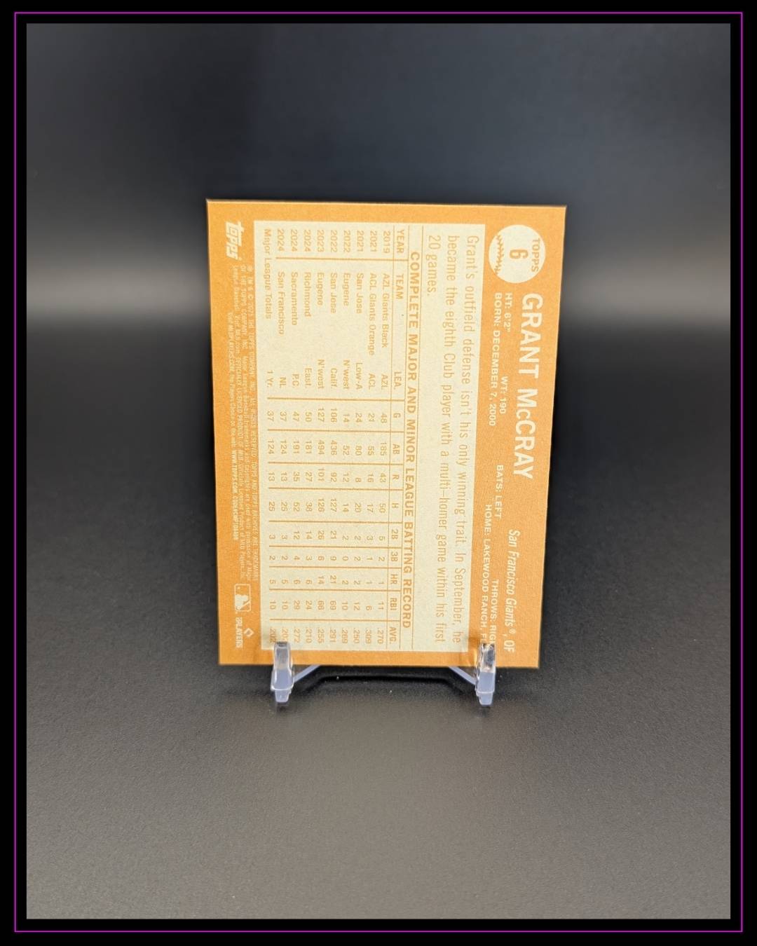 2025 Topps Archives #6 Grant McCray