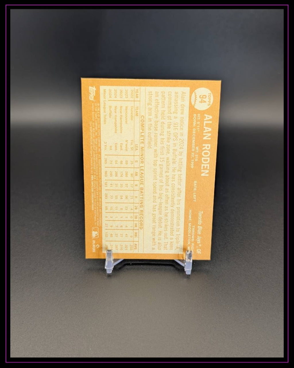 2025 Topps Archives #94 Alan Roden