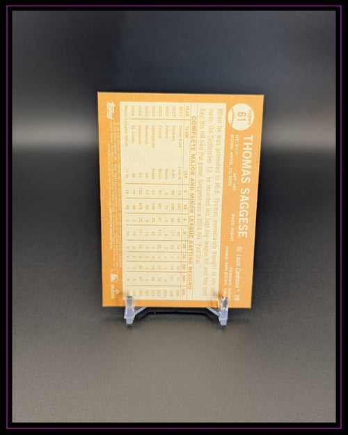 2025 Topps Archives #61 Thomas Saggese