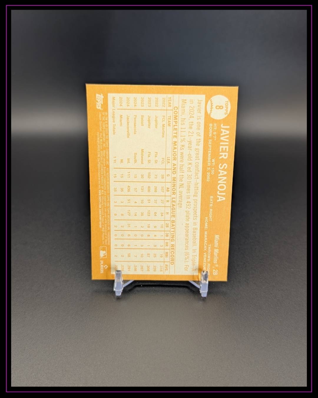 2025 Topps Archives #8 Javier Sanoja