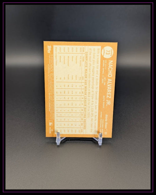 2025 Topps Archives #73 Nacho Alvarez Jr. RC