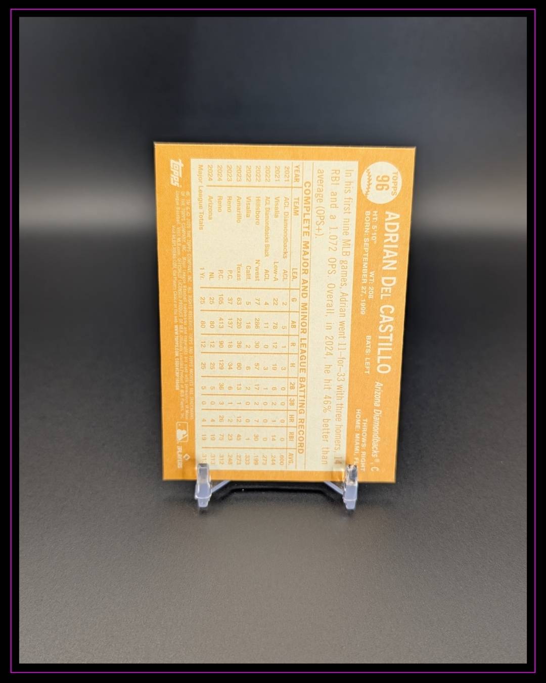 2025 Topps Archives #96 Adrian Del Castillo RC