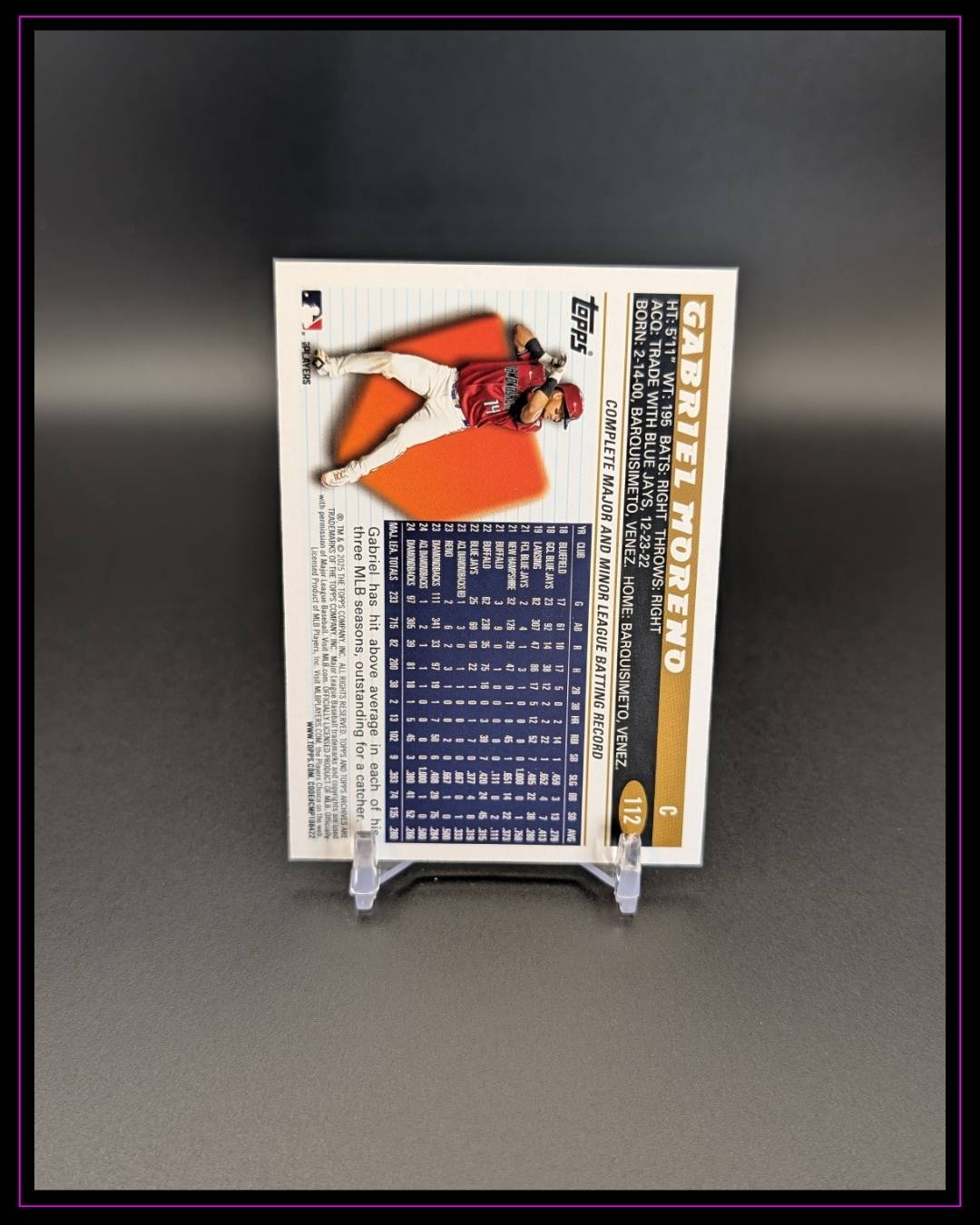 2025 Topps Archives #112 Gabriel Moreno Rainbow Foilboard /149