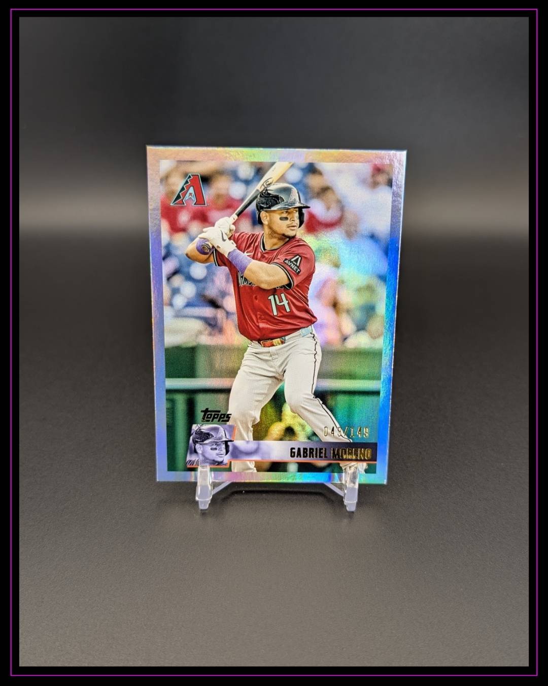 2025 Topps Archives #112 Gabriel Moreno Rainbow Foilboard /149