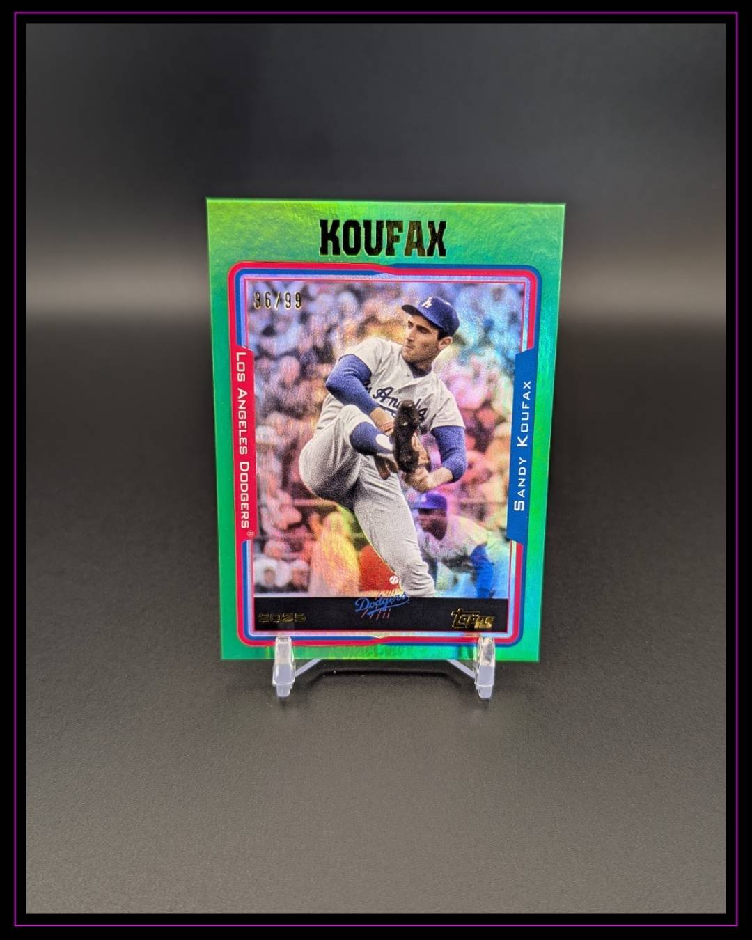 2025 Topps Archives #211 Sandy Koufax Green Foilboard /99