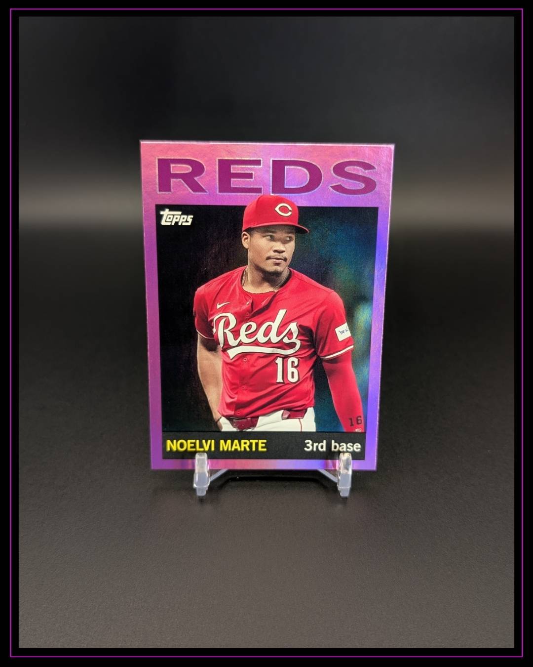 2025 Topps Archives #46 Noelvi Marte Pink Foilboard