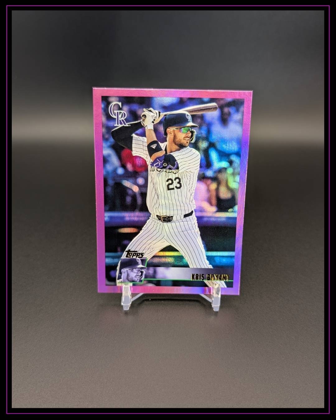 2025 Topps Archives #143 Kris Bryant Pink Foilboard