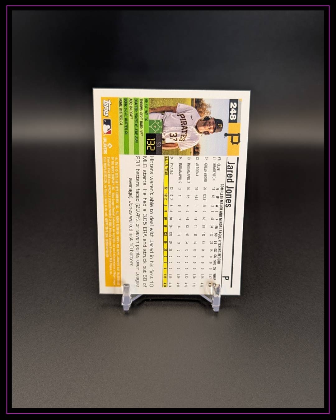 2025 Topps Archives #248 Jared Jones Pink Foilboard