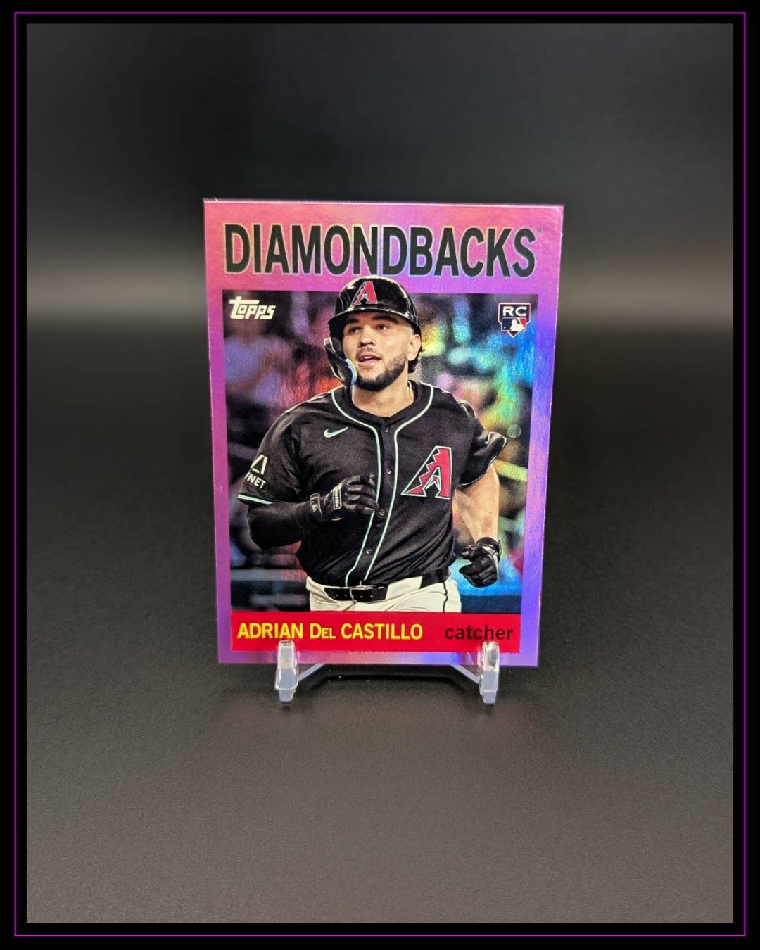 2025 Topps Archives #96 Adrian Del Castillo Pink Foilboard RC