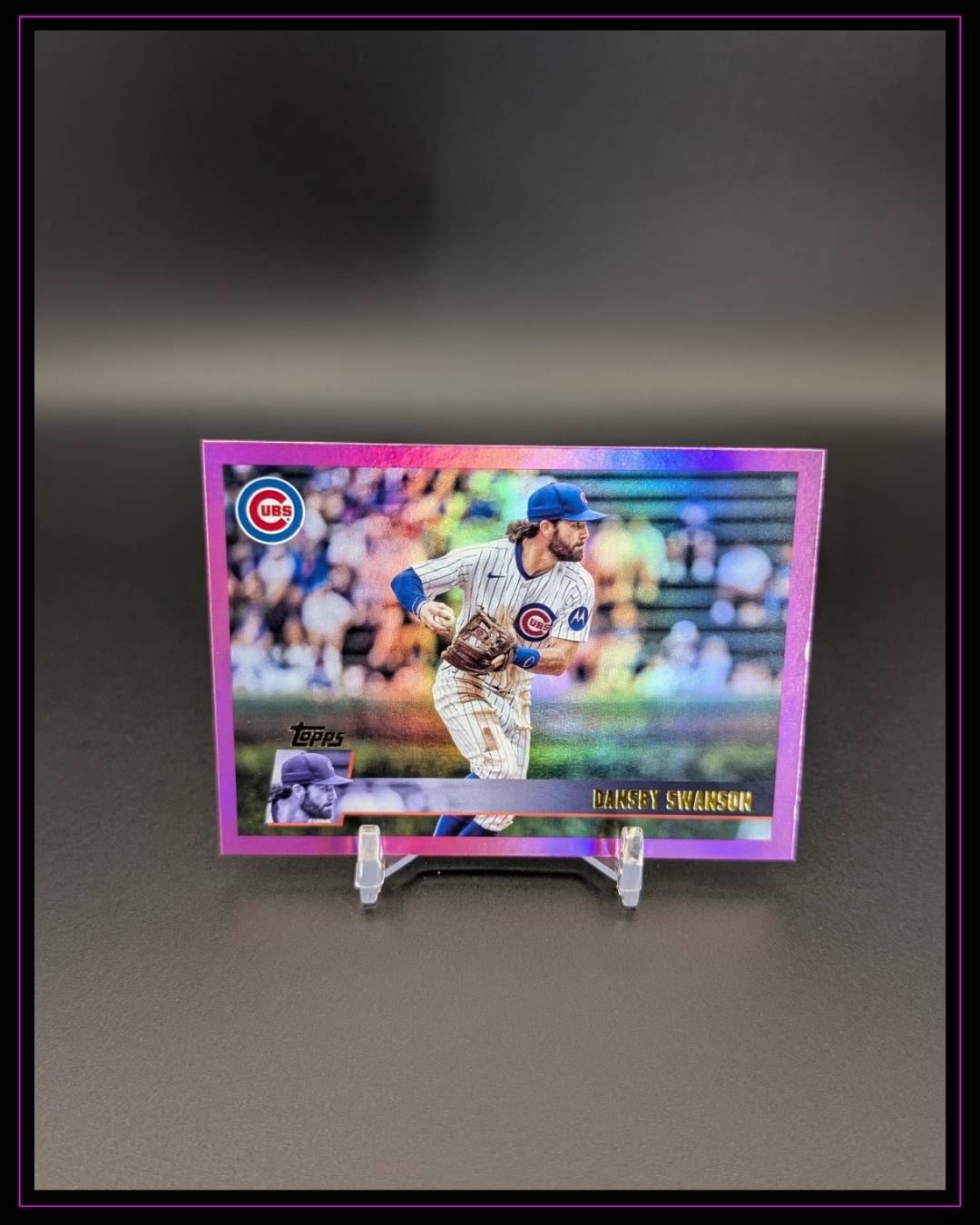 2025 Topps Archives #162 Dansby Swanson Pink Foilboard