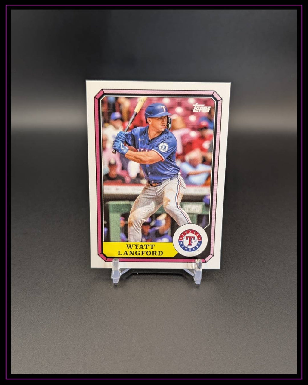 2025 Topps Archives #87BB-17 Wyatt Langford 1987 Topps Boardwalk and Baseball