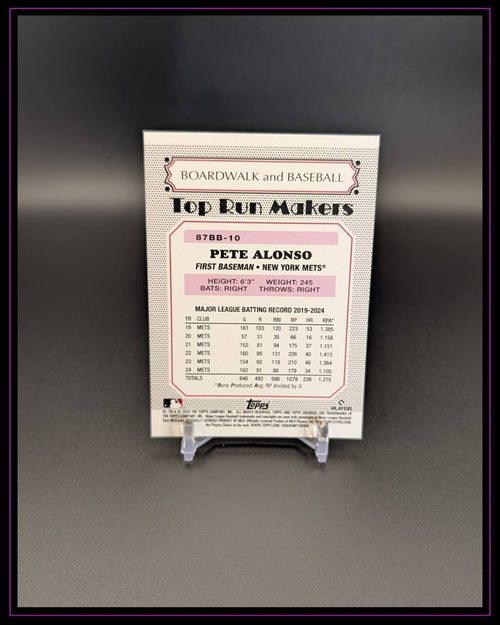 2025 Topps Archives #87BB-10 Pete Alonso 1987 Topps Boardwalk and Baseball