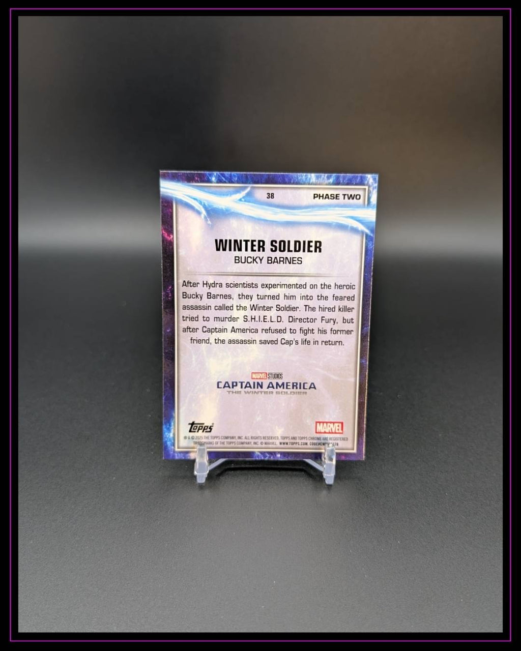 2025 Topps Chrome Marvel Bucky Barnes Winter Soldier #38