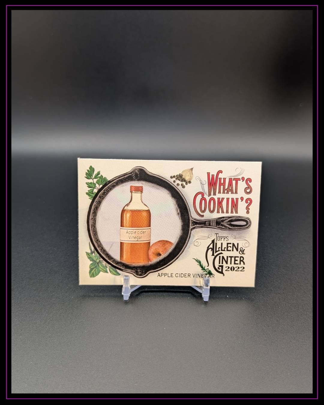 2022 Topps Allen & Ginter #WC-1 Apple Cider Vinegar What's Cookin'?