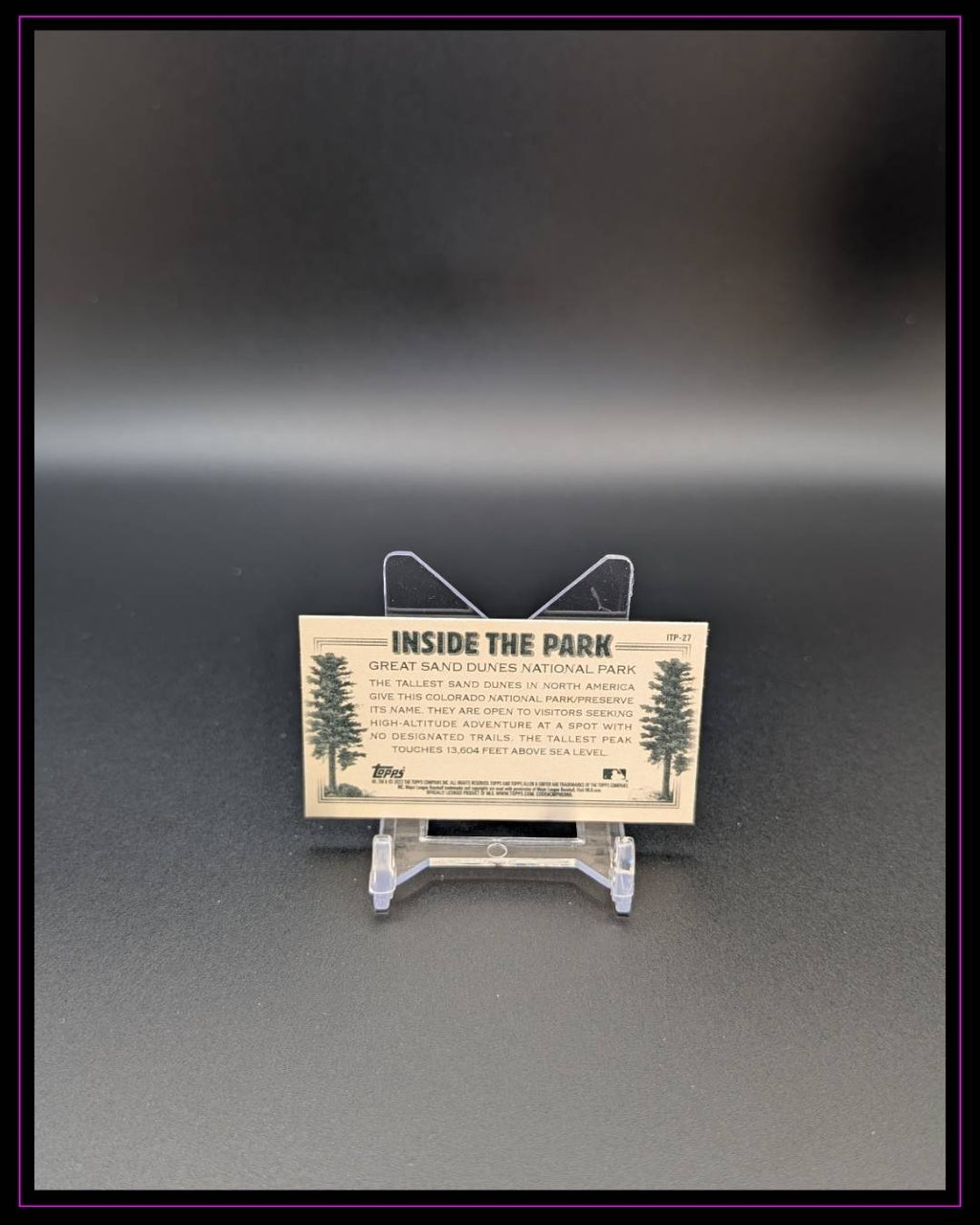 2022 Topps Allen & Ginter #ITP-27 Great Sand Dunes National Park Mini