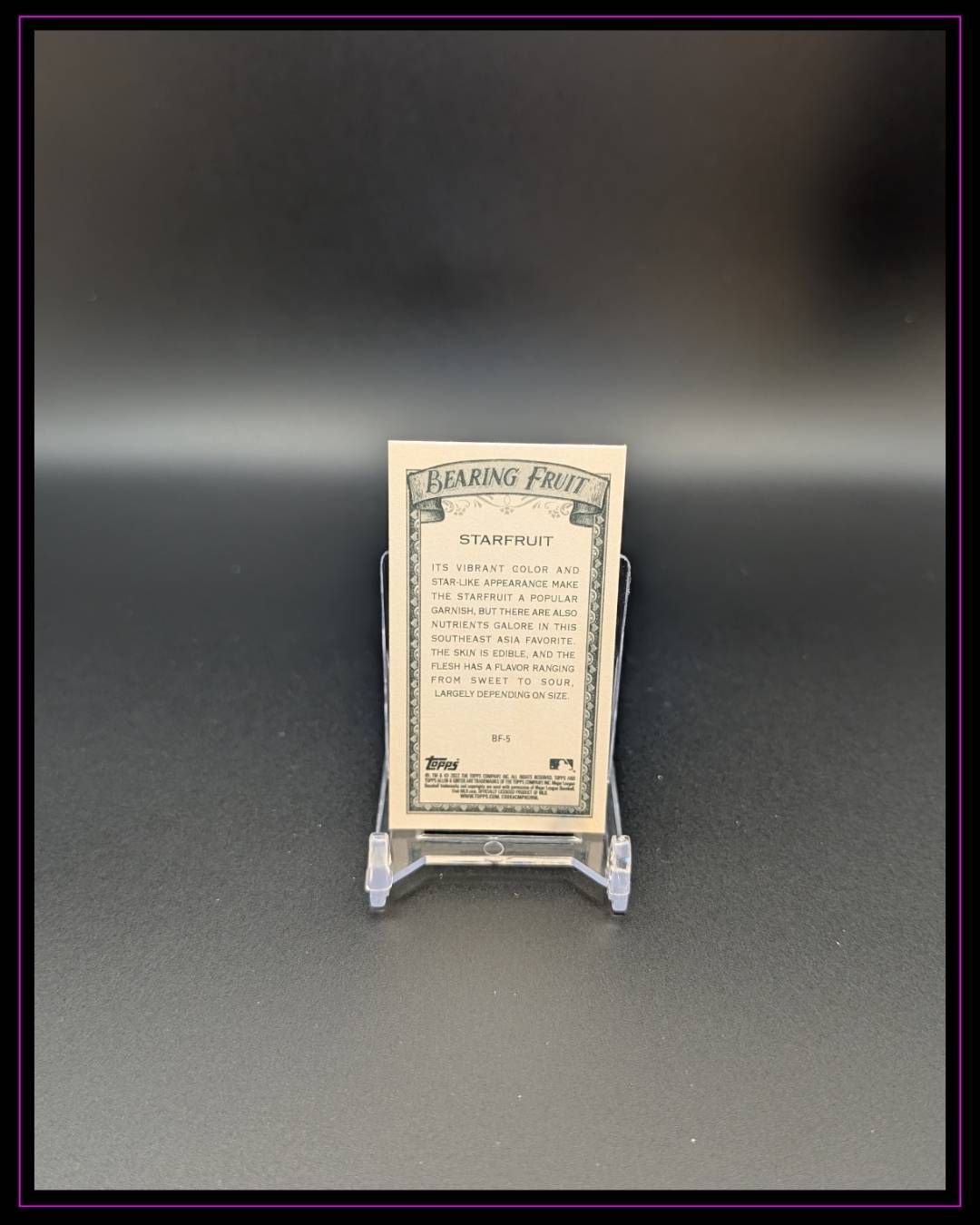2022 Topps Allen & Ginter #BF-5 Starfruit Mini Bearing Fruit
