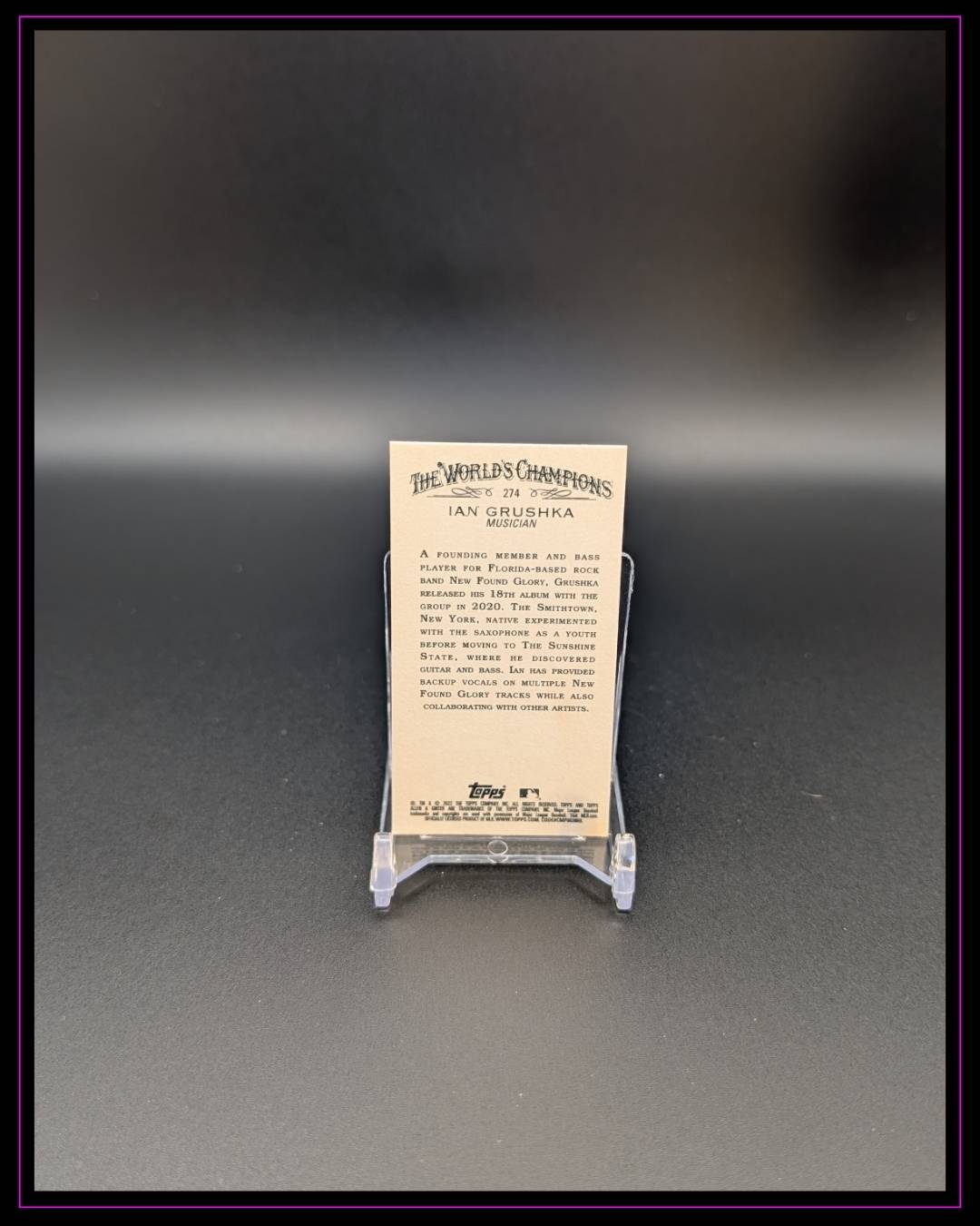 2022 Topps Allen & Ginter #274 Ian Grushka Mini Black Border