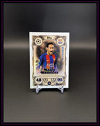 Exklusive Neymar Trading Card von Topps, Barcelona, Fußball-Sammelkarte auf schwarzem Hintergrund