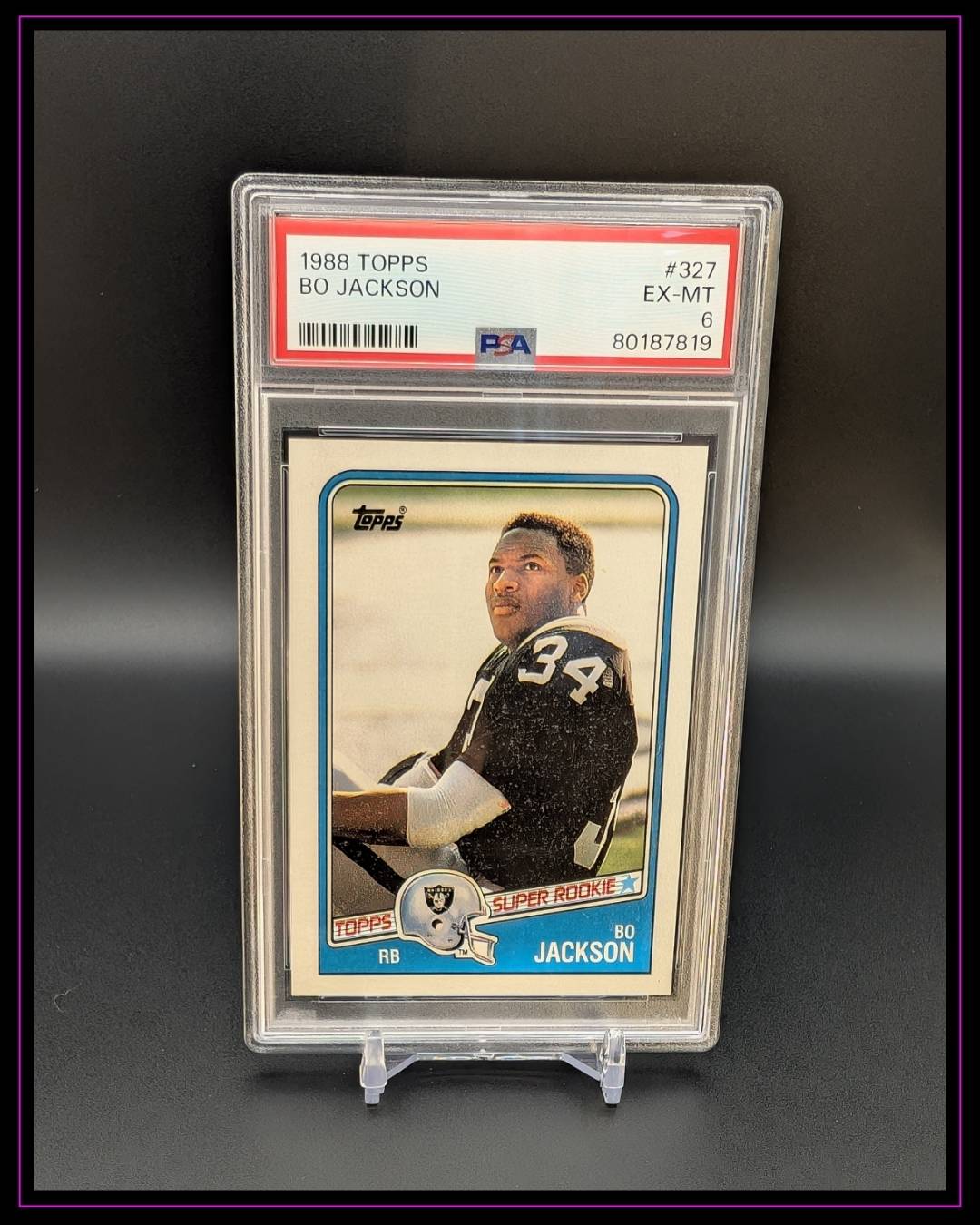 1988 Topps #327 Bo Jackson PSA 6