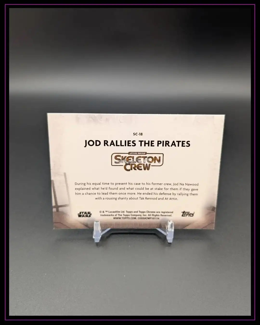 2025 Topps Chrome Star Wars #SC-18 Jod Rallies The Pirates Skeleton Crew