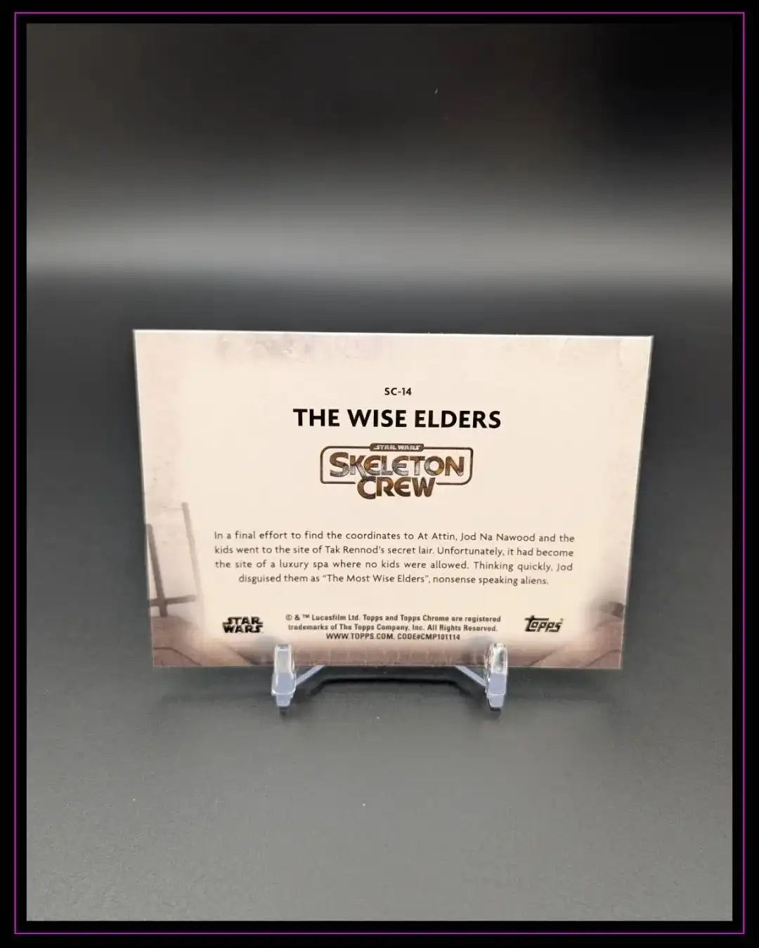 2025 Topps Chrome Star Wars #SC-14 The Wise Elders Skeleton Crew