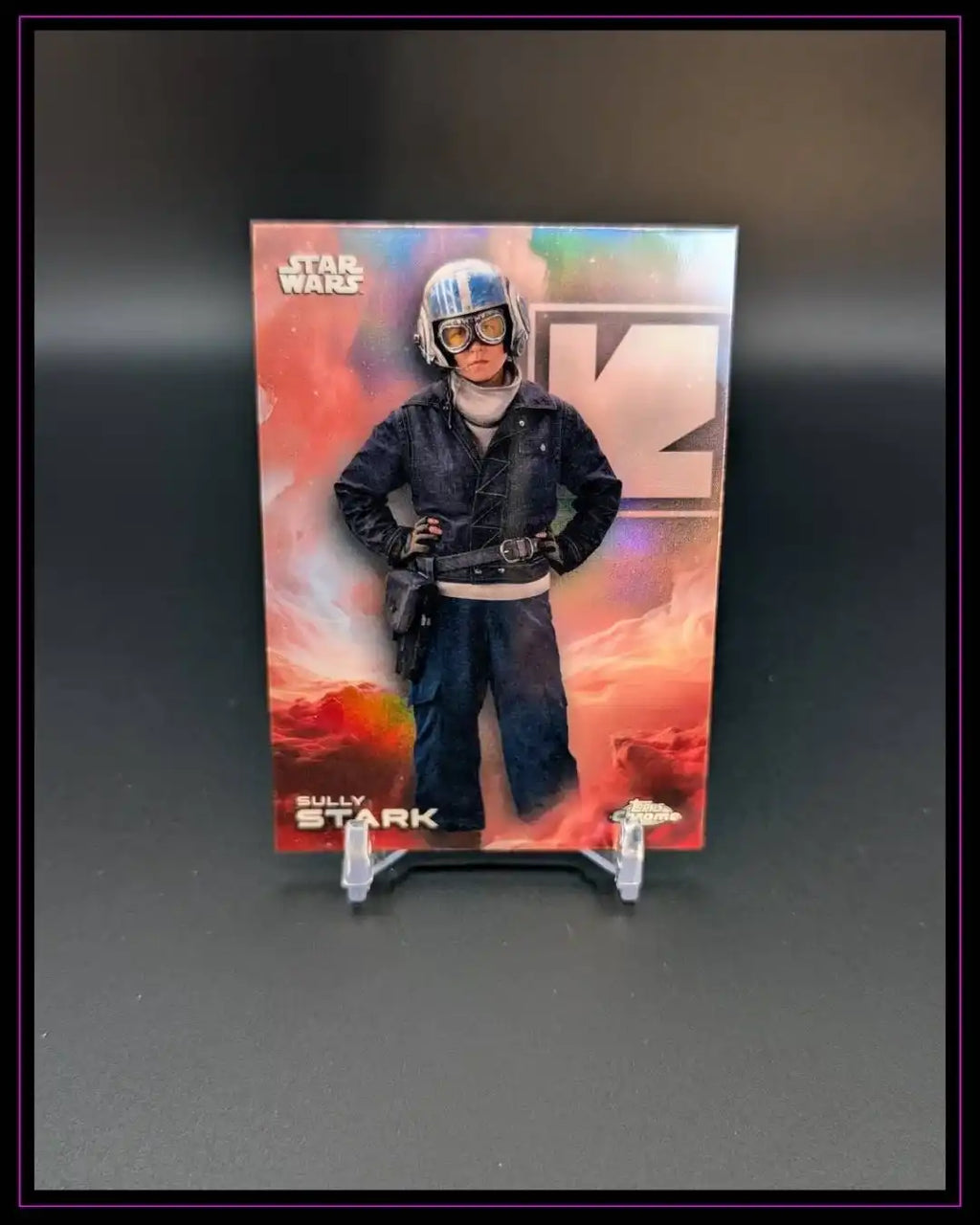 2025 Topps Chrome Star Wars #172 Sully Stark Rainbow Refractor