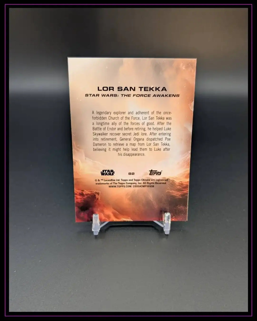 2025 Topps Chrome Star Wars #82 Lor San Tekka Prism Refractor