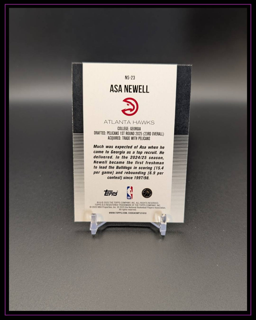 2025-26 Topps #NS-23 Asa Newell New School