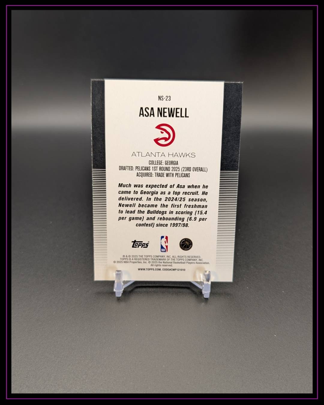 2025-26 Topps #NS-23 Asa Newell New School