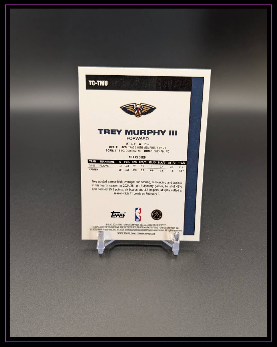 2025-26 Topps #TC-TMU Trey Murphy III 1980-81 Topps Chrome Basketball