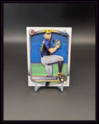 Baseball Trading Card von J.D. Thompson, Milwaukee Brewers, auf Ständer, Sportkarte