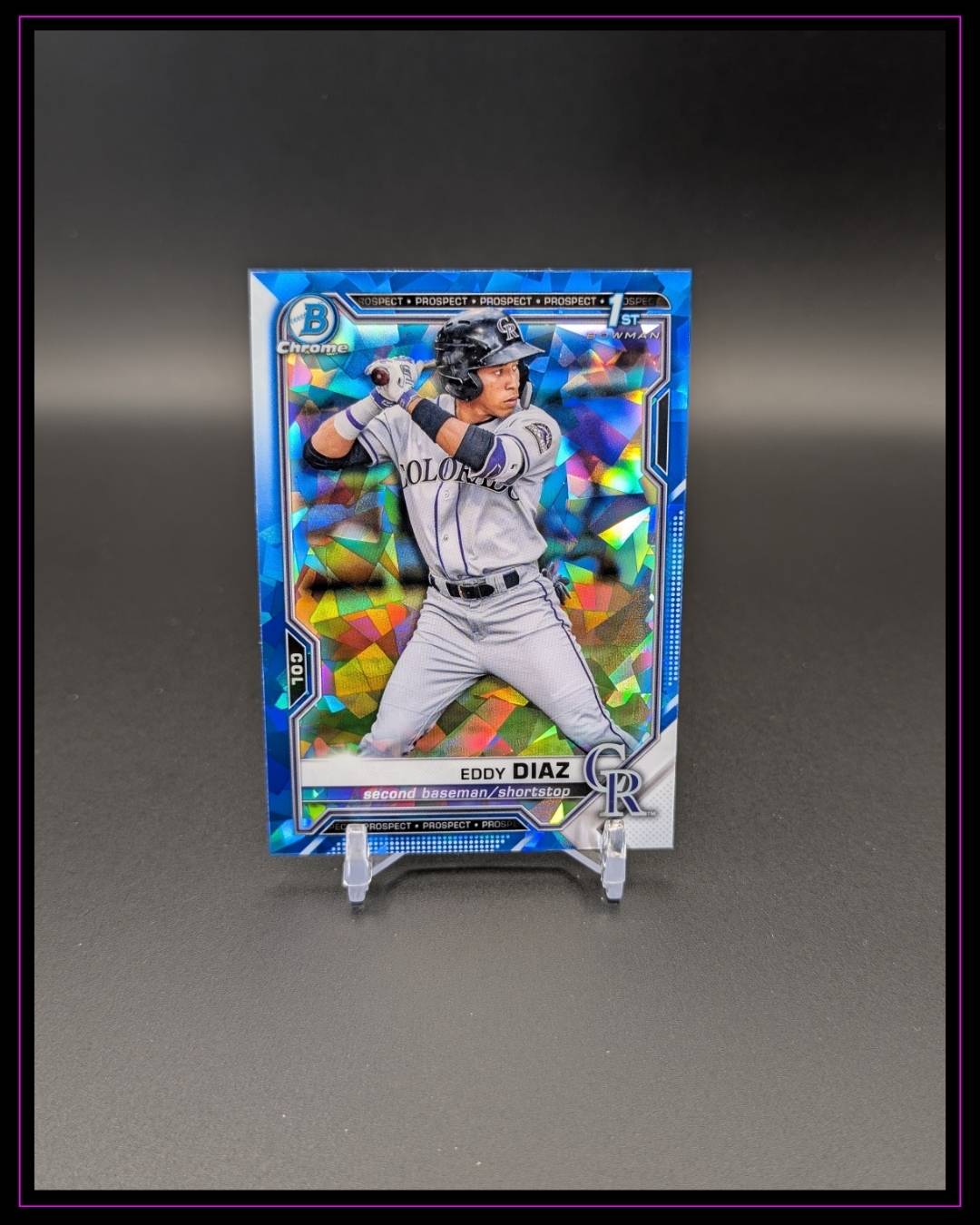2021 Bowman Sapphire Edition #BCP-33 Eddy Diaz 1st