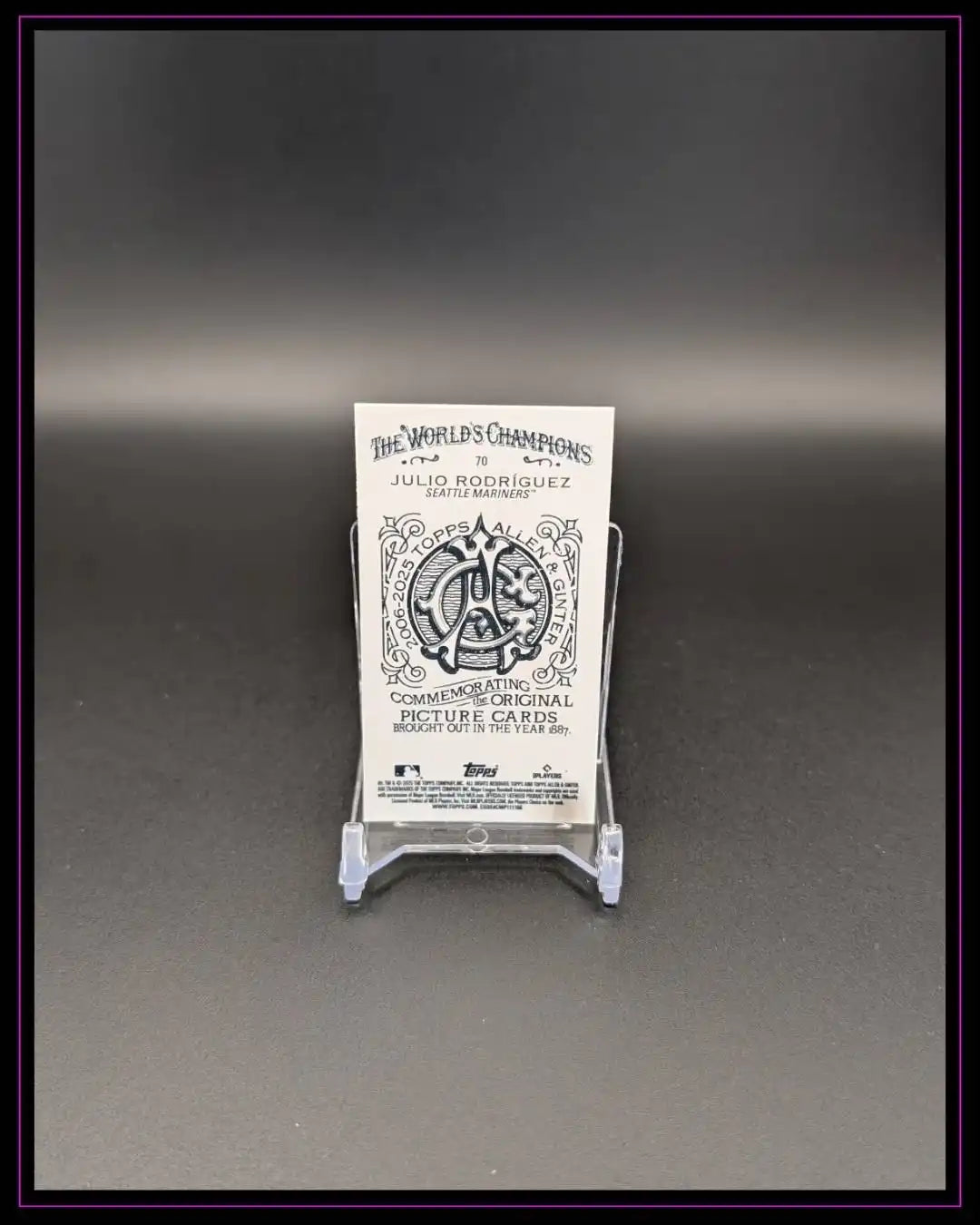 2025 Topps Allen & Ginter #70 Julio Rodríguez Mini Allen & Ginter Back