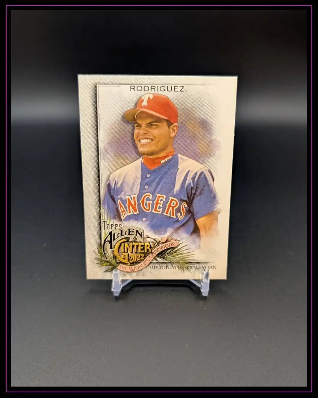 2022 Topps Allen & Ginter #19 Ivan Rodriguez Silver Portrait