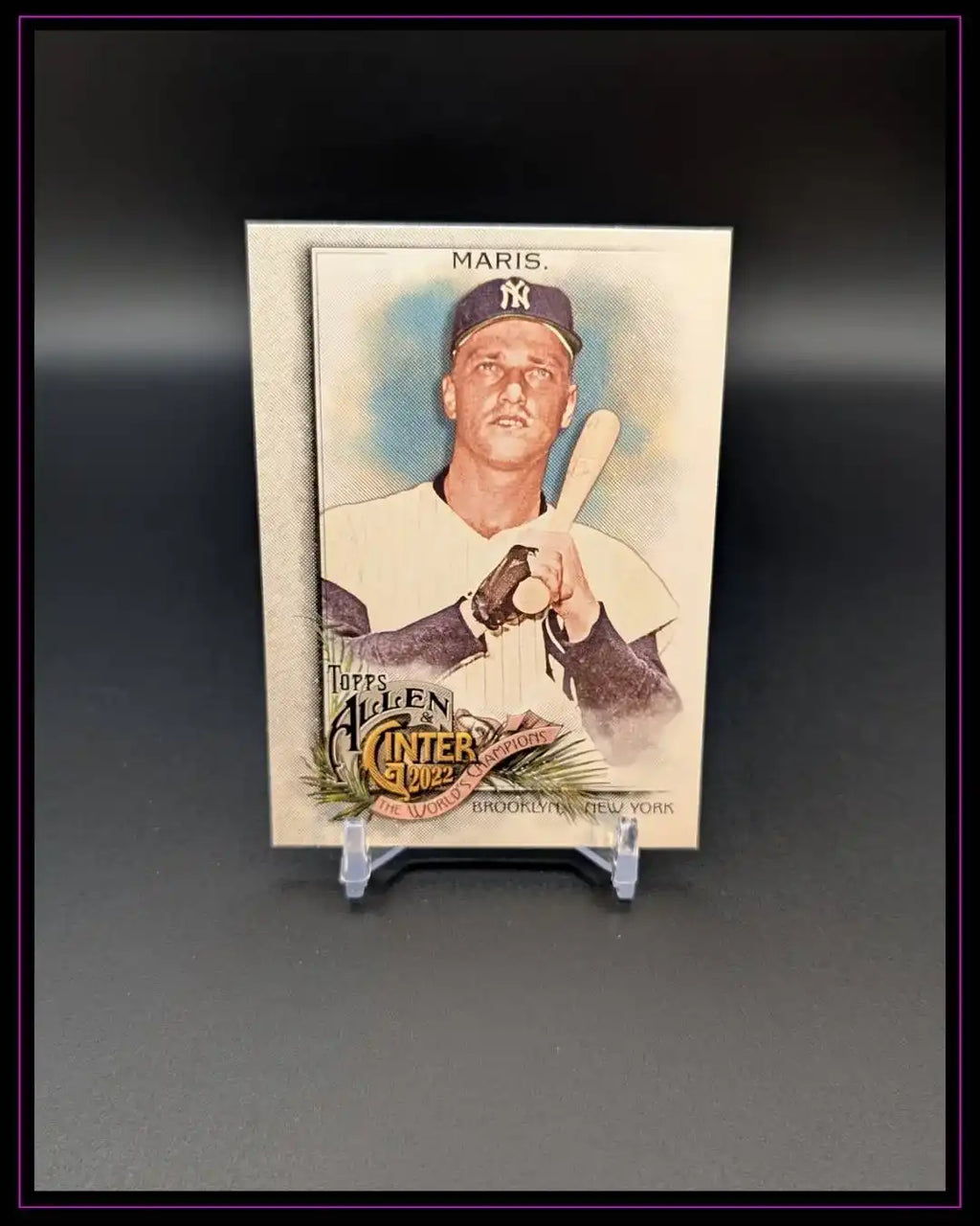 2022 Topps Allen & Ginter #215 Roger Maris Silver Portrait