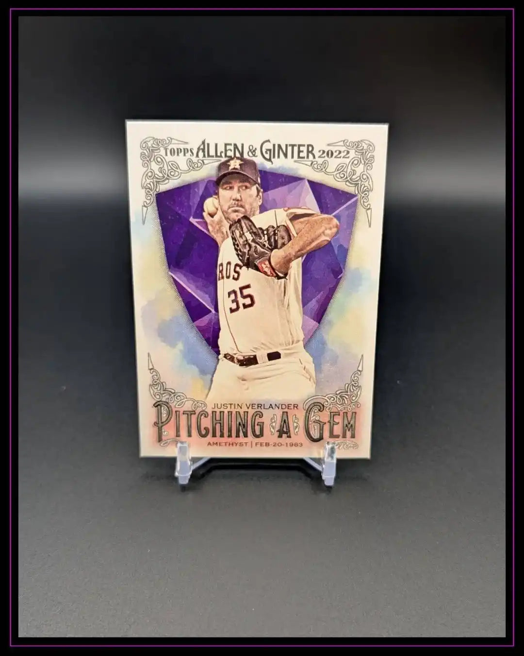 2022 Topps Allen & Ginter #PAG-6 Justin Verlander Pitching a Gem