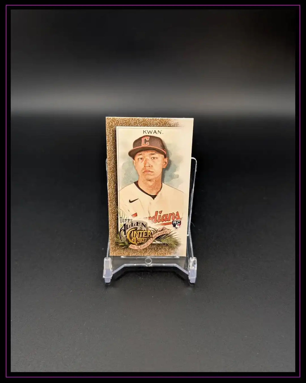 2022 Topps Allen & Ginter #228 Steven Kwan Mini Gold Border RC