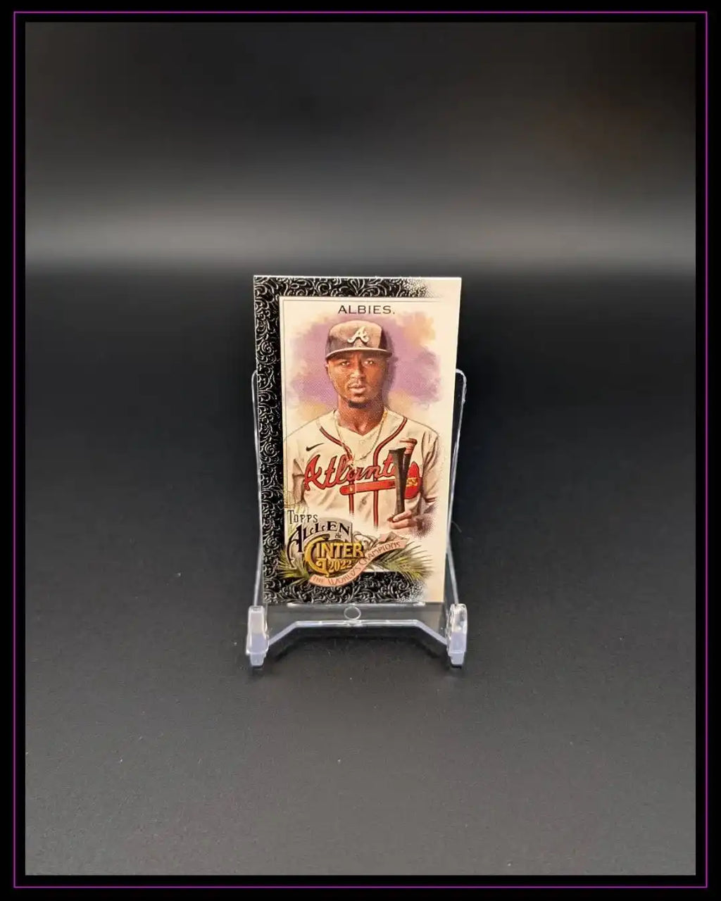 2022 Topps Allen & Ginter #113 Ozzie Albies Mini Black Border