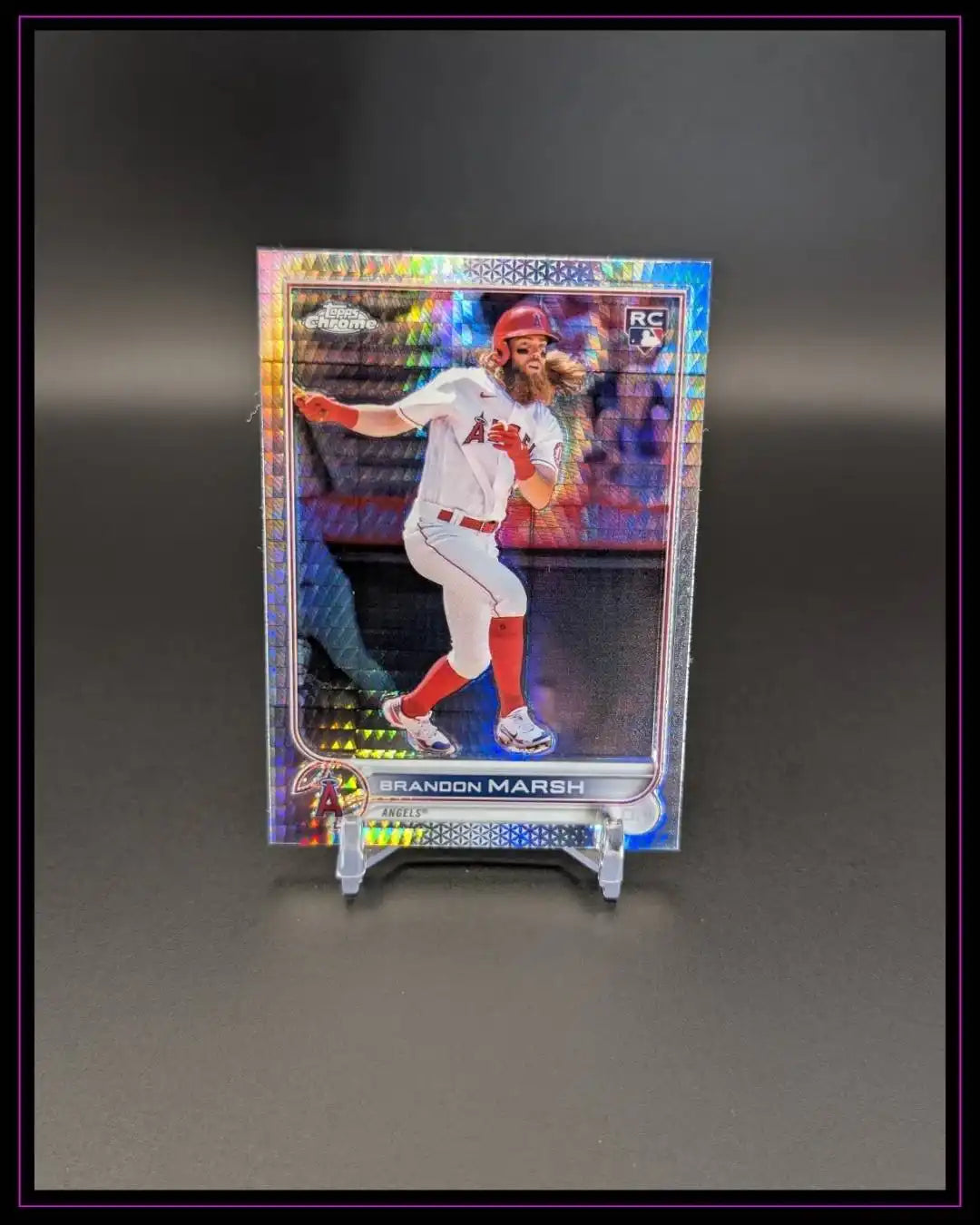 2022 Topps Chrome #133 Brandon Marsh Prism Refractor RC