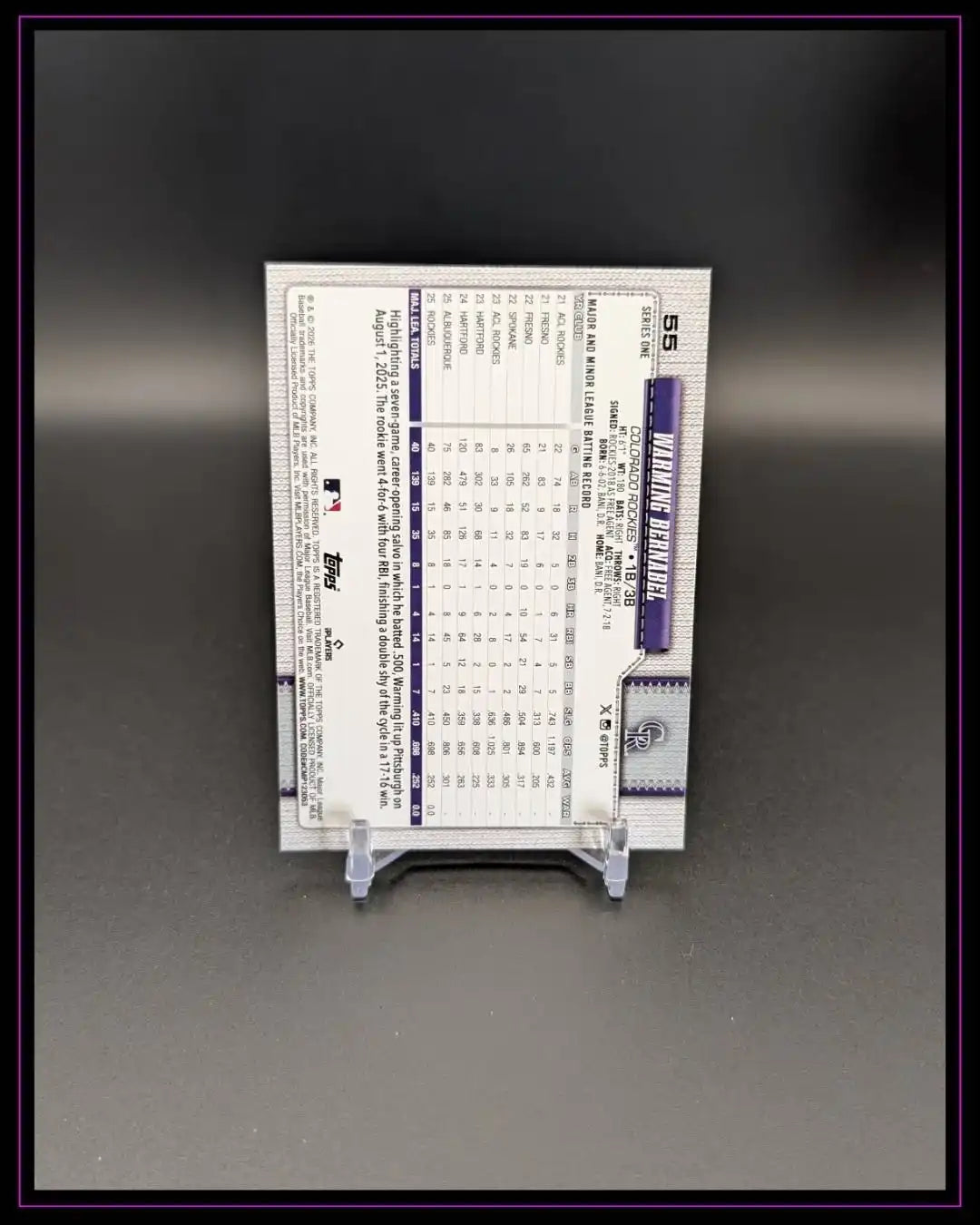 2026 Topps Series 1 #55 Warming Bernabel