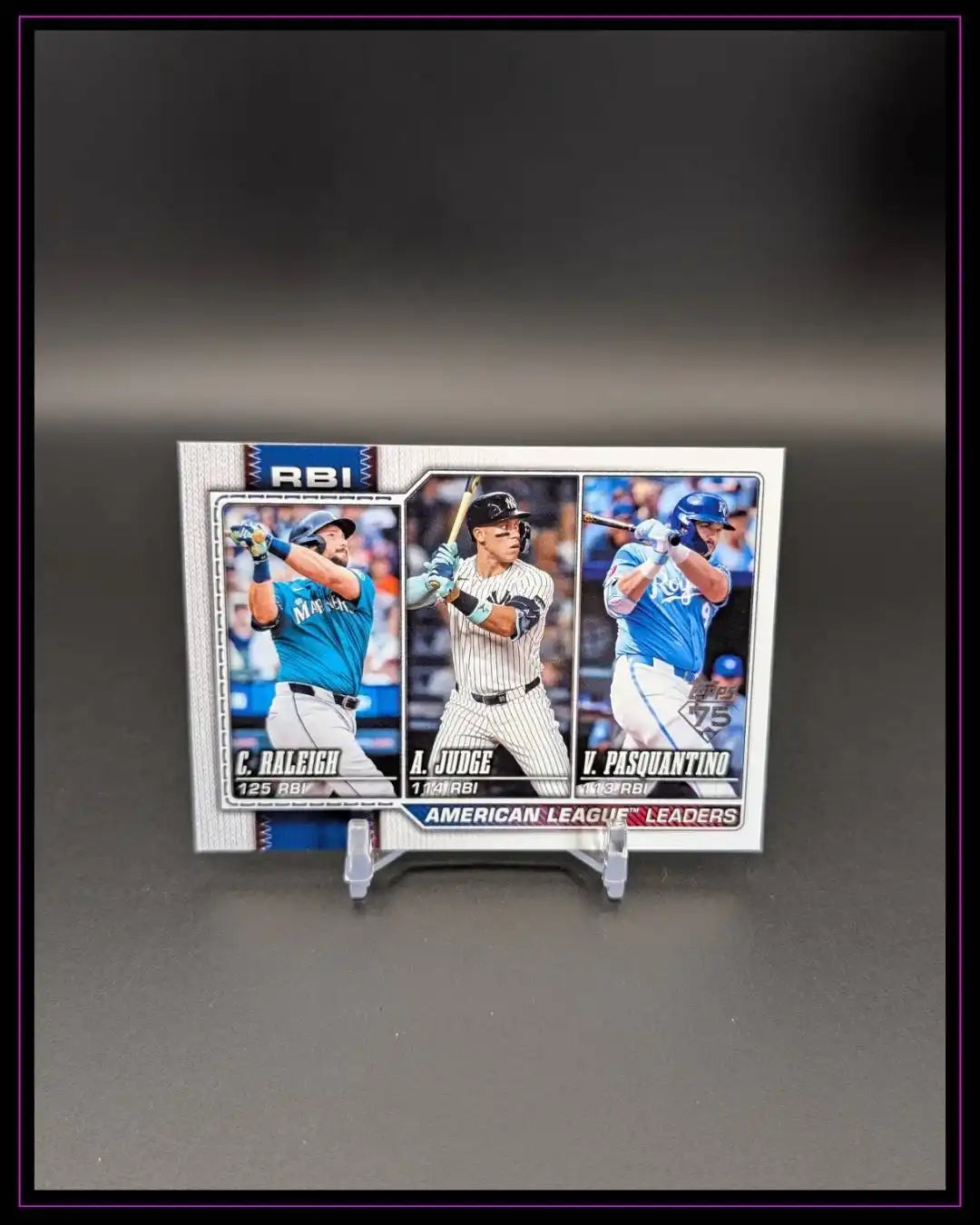 2026 Topps S1 #211 AL Leaders RBI Raleigh Judge Pasquantino