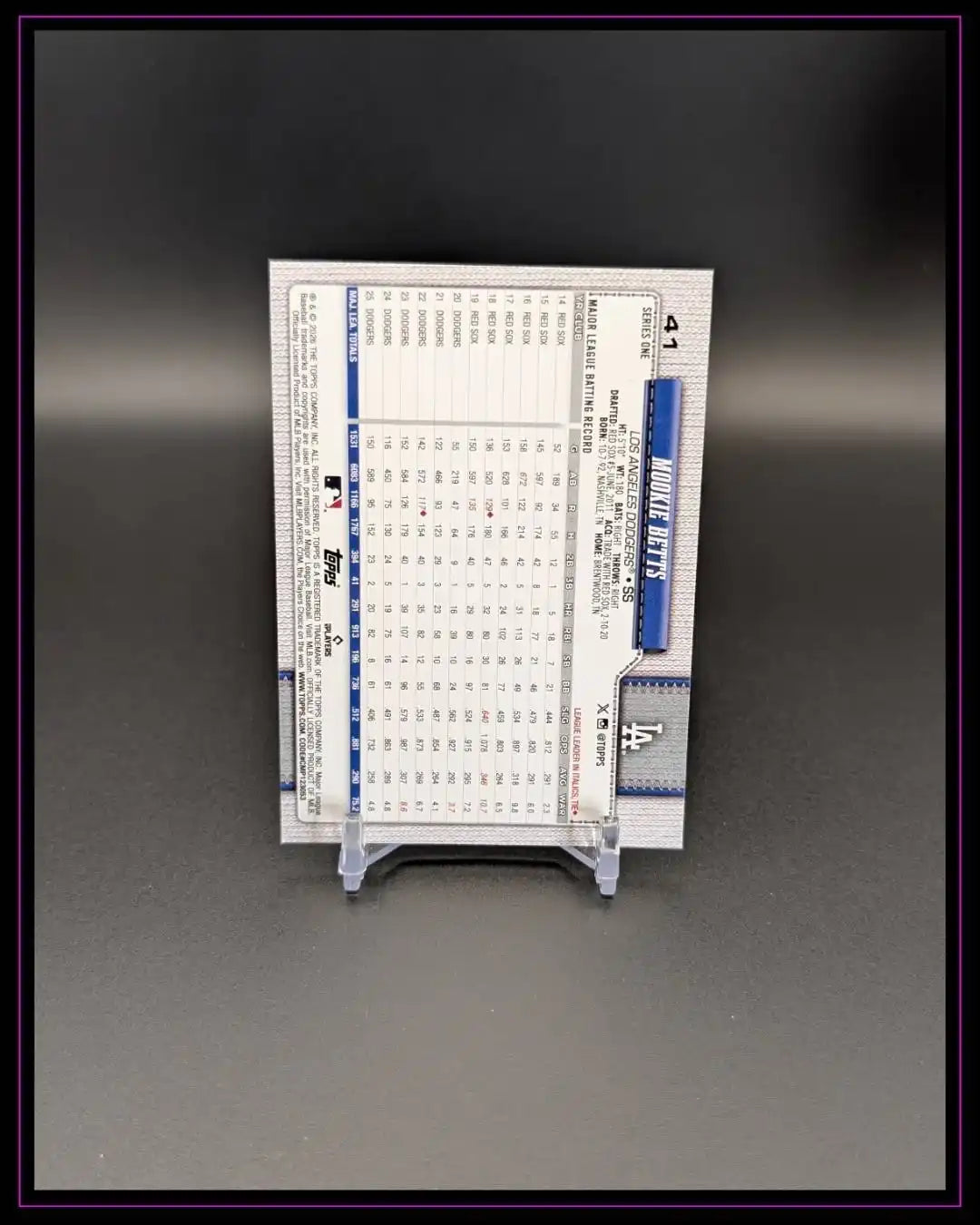 2026 Topps Series 1 #41 Mookie Betts