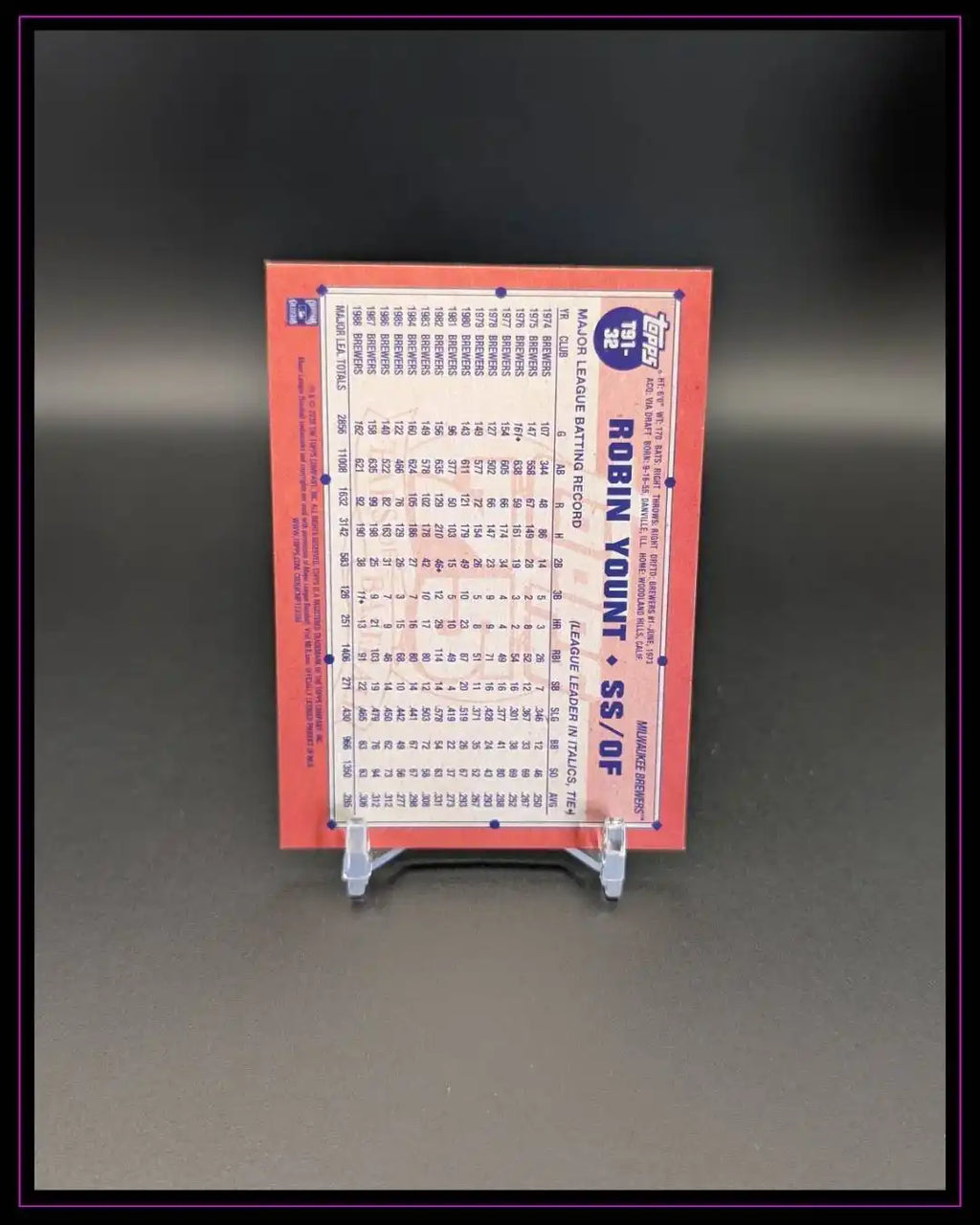 2026 Topps Series 1 #T91-32 Robin Yount 1991 35th Anniversary