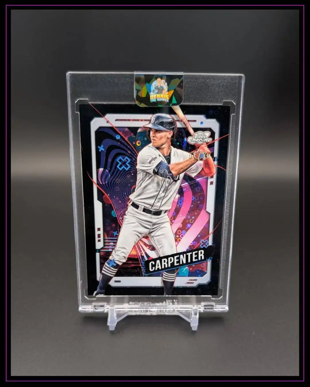 2024 Topps Chrome Cosmic #48 Kerry Carpenter Black Eclipse Refractors #/10