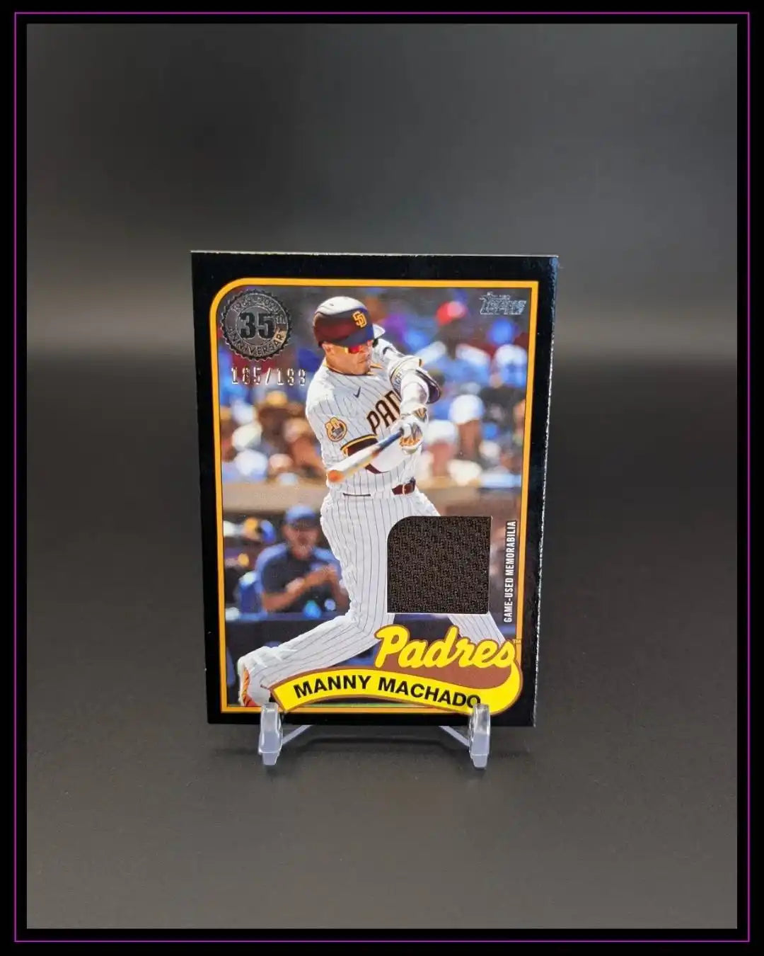 2024 Topps Update #89RU-MM Manny Machado 1989 35th Anniversary Relics Black /199