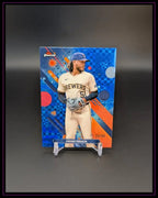 2025 Topps Finest #8 Freddy Peralta Blue Checkerboard #/99
