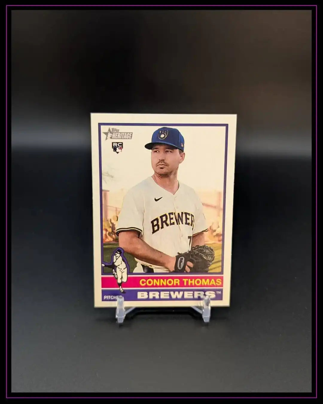 2025 Topps Heritage #605 Connor Thomas RC